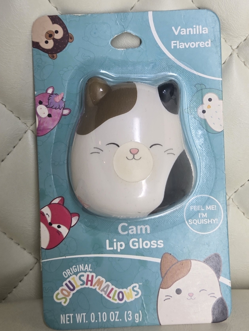 Squishmallows Cam Vanilla Flavored Lip Gloss